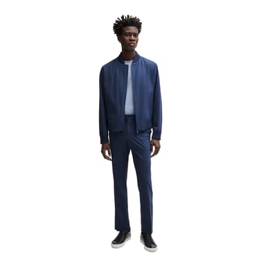 Boss Mens Zip Pocket Regular Bomber Jacket (Navy)