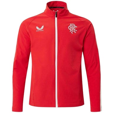 Castore Mens Rangers FC Long-Sleeved Track Jacket (Red)