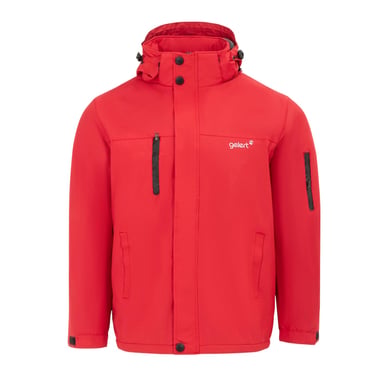 Gelert Mens Solid Hooded Regular Parka (Red)