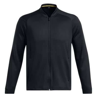 Under Armour Mens Curry Moisture Wicking Raglan Travel Jacket (Triple Black)
