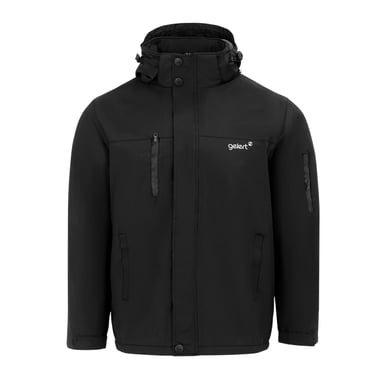 Gelert Mens Solid Hooded Regular Parka (Black)