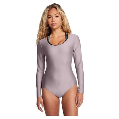 Under Armour Womens/Ladies Vanish Scoop Neck Long-Sleeved Bodysuit (Grey)