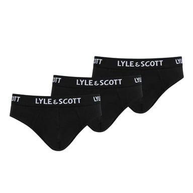 Lyle & Scott Mens Briefs (Pack of 3) (Black)