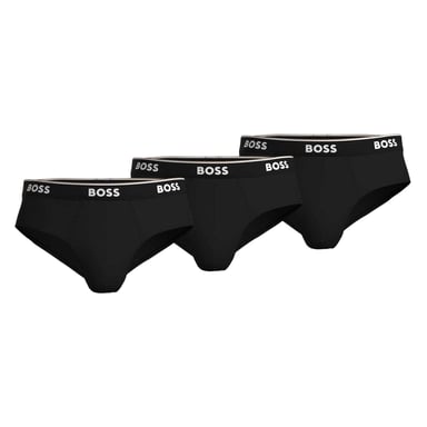 Boss Mens Premium Cotton Briefs (Pack of 3) (Black)