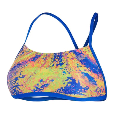 Speedo Womens/Ladies Abstract Bikini Top (Pink/Yellow)