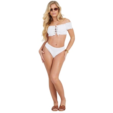 Brave Soul Womens/Ladies Bandeau Bikini Top (White)