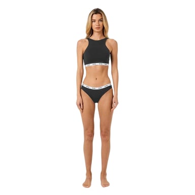 Lonsdale Womens/Ladies Cotton Sports Bra (Black)