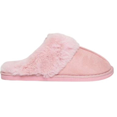 Threadbare Womens/Ladies Solace Suede Mule Slippers (Pink)