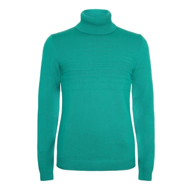Hugo Mens Knitted Turtle Neck Top (Green)