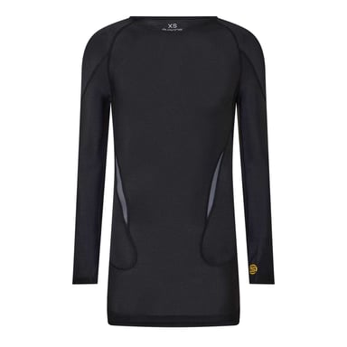 Skins Mens G400 Plain Performance Long-Sleeved Top (Black/Yellow)