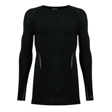 Skins Mens G400 Plain Performance Long-Sleeved Top (Black/Grey)