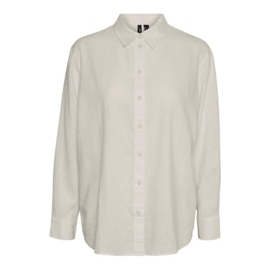Vero Moda Womens/Ladies Linen Blend Regular Shirt (Moonbeam)