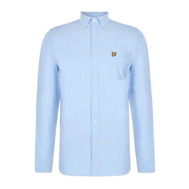 Lyle & Scott Mens Embroidered Logo Oxford Shirt (Riviera)