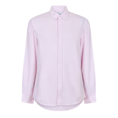 Peter Werth Mens Pinstripe Regular Long-Sleeved Shirt (Pink/White)