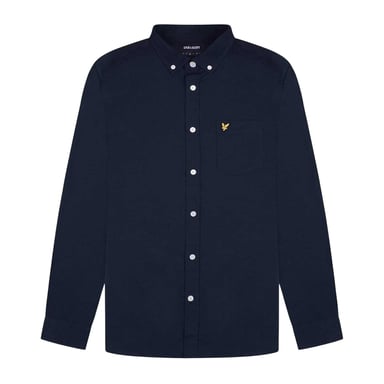 Lyle & Scott Mens Embroidered Logo Oxford Shirt (Navy)
