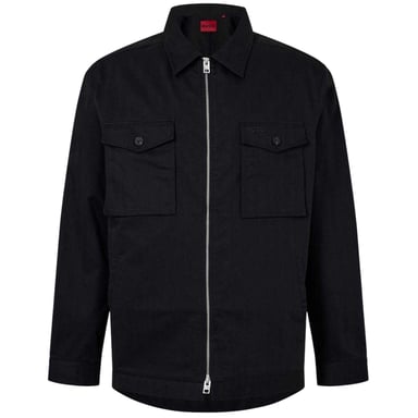 Hugo Mens Chest Pocket Shirt Jacket (Black)