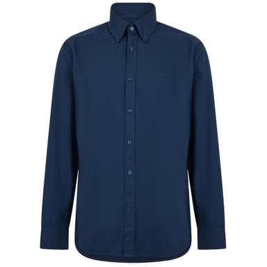 Boss Mens Rickert Oxford Long-Sleeved Shirt (Blue)
