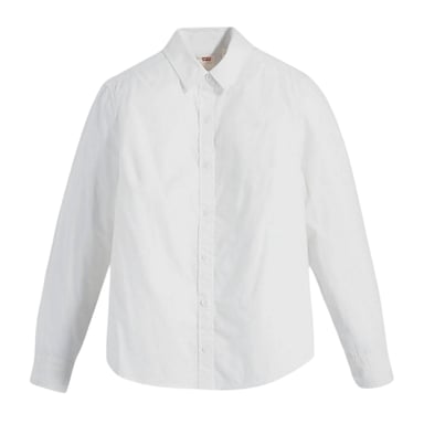 Levis Womens/Ladies Collared Regular Long-Sleeved Shirt (Bright White)