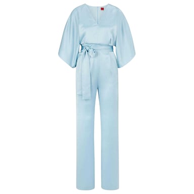 Hugo Boss Womens/Ladies Kalaisa-1 Kimono Sleeve Jumpsuit (Light Blue)