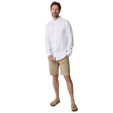 Saltwell Mens Oxford Long-Sleeved Formal Shirt (White)