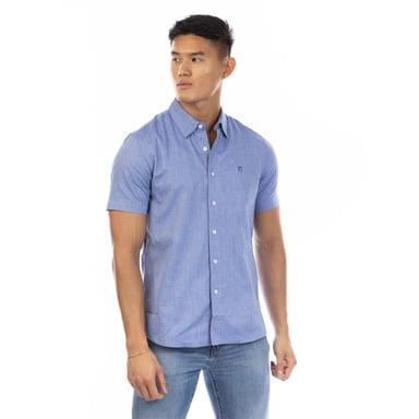 Peter Werth Mens Short-Sleeved Shirt (Navy)