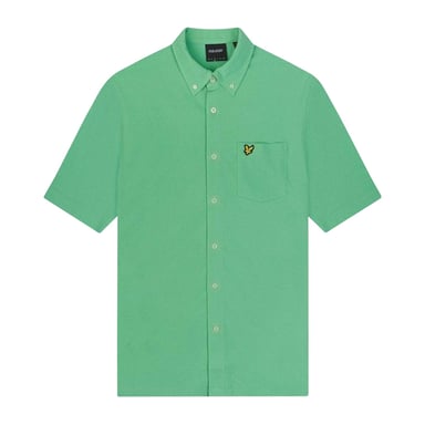 Lyle & Scott Mens Pique Shirt (Green)
