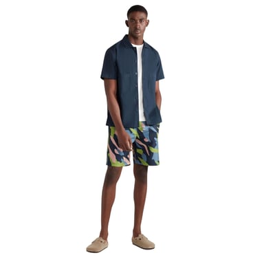 Farah Mens Cotton Blend Shirt (Navy)