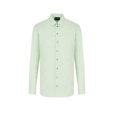 Emporio Armani EA7 Mens Linen Shirt (Green)