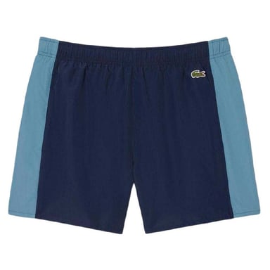 Lacoste Mens Colour Block Swimming Trunks (Navy)