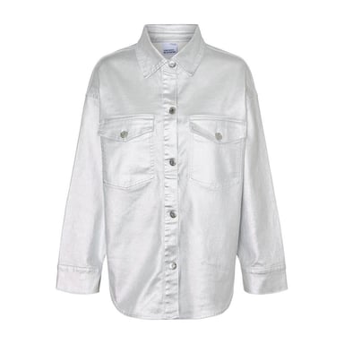 Vero Moda Womens/Ladies Riva Drop Shoulder Oversized Shirt (Silver)