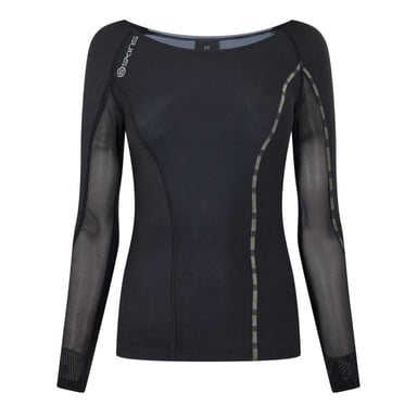 Skins Womens/Ladies Dnamic Long-Sleeved Top (Black)