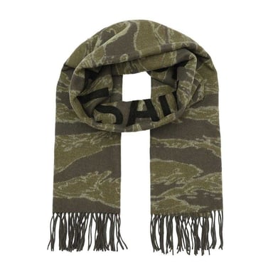 AllSaints Nova Camo Logo Scarf (Olive)
