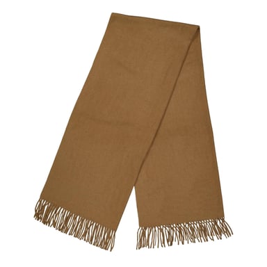 Pieces Solid Fringed Scarf (Mink)