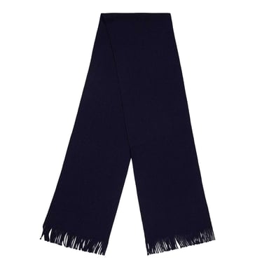 Boss Albas Knitted Midweight Scarf (Dark Blue)