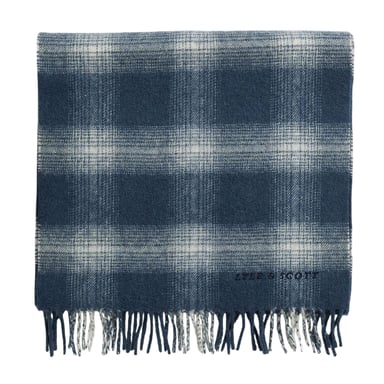 Lyle & Scott Lambswool Blend Winter Scarf (Black)