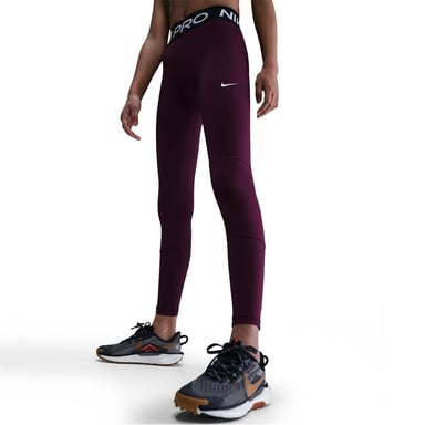 Girls Nike Pro Tights in Bordeaux