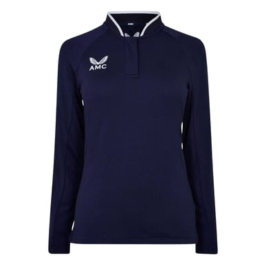 Castore Womens/Ladies Raglan Long-Sleeved Polo Shirt (Navy/White)