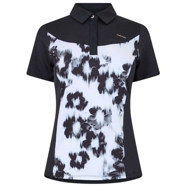 Head Womens/Ladies Floral Performance Polo Shirt (Black/White)