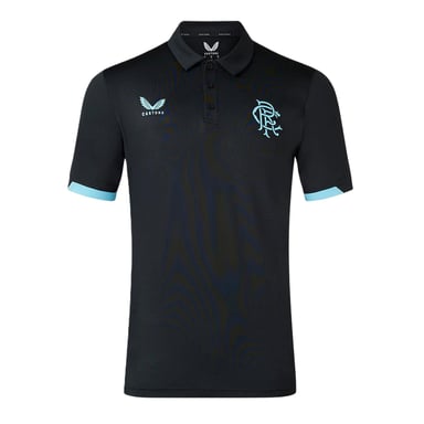 Castore Childrens/Kids Rangers FC Polo Shirt (Brilliant White)