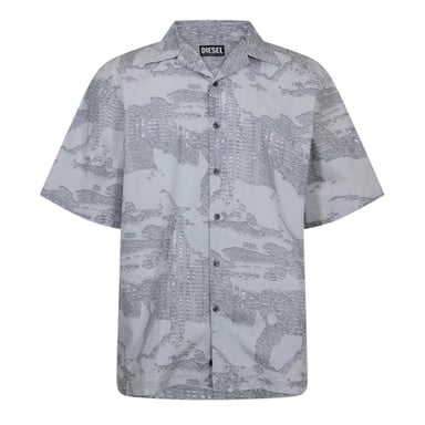 Diesel Mens Frank Collared Shirt (Grey)