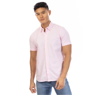 Peter Werth Mens Short-Sleeved Shirt (Pink)