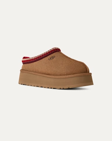 Logo Detail Slippers in Tan
