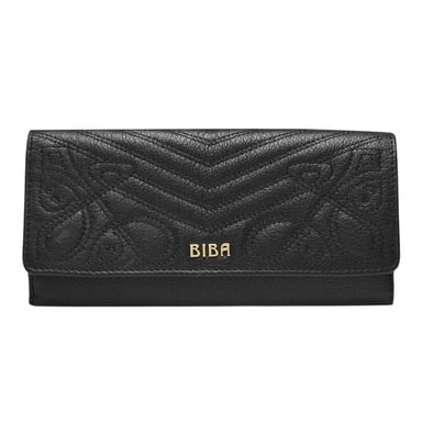 Biba Maxine Logo Leather Purse (Black)