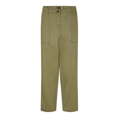 Timberland Womens/Ladies Linen Blend Utility Pocket Straight Chinos (Leaf Green)