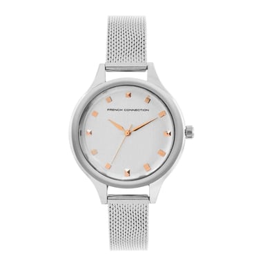 French Connection Womens/Ladies Stainless Steel Analogue Watch (White)