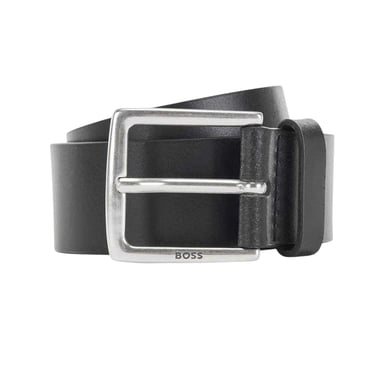Boss Rummi Cow Leather Belt (Black)