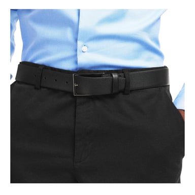Boss Mens Carmello Leather Dress Belt (Black)