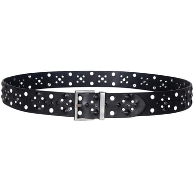 AllSaints Studded Leather Belt (Black)