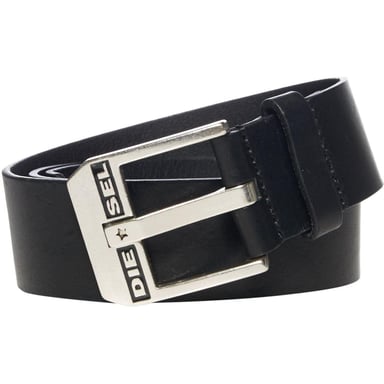 Diesel Mens Bluestar Buffalo Leather Belt (Black)