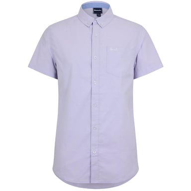 Bench Mens Plain Logo Short-Sleeved Shirt (Lilac)